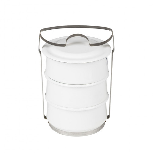 Riess Classic White Food Carrier 3-piece - Enamel