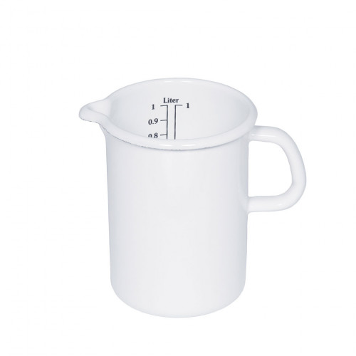 Riess Classic White Kitchen Measuring Cup 0.5 L - Enamel