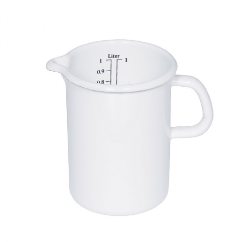 Riess Classic White Kitchen Measuring Cup 1.0 L - Enamel