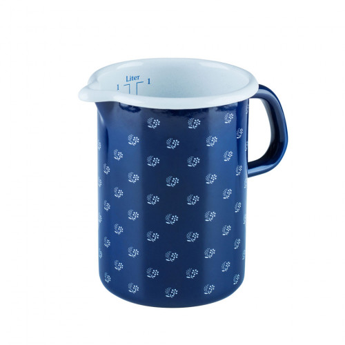 Riess Country Dirndl Dirndlblau Kitchen Measuring Cup 1.0 L - Enamel