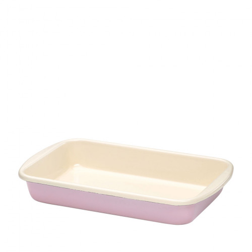 Riess Classic Colorful Pastel Baking Dish 32x19 cm Pink - Enamel