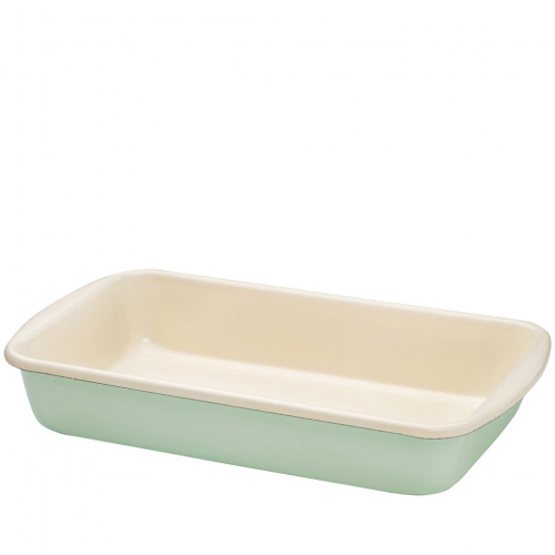 Riess Classic Pastel Casserole Dish 38 x 22.5 cm Nile Green - Enamel