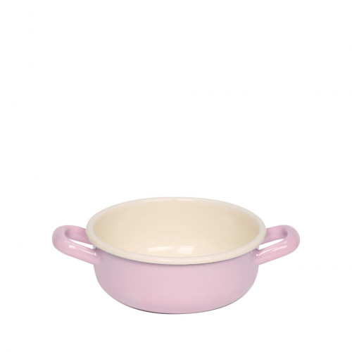 Riess Classic Colorful Pastel Farm Bowl 14 cm Pink - Enamel