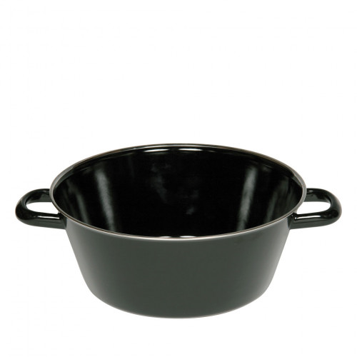 Riess Classic black enamel half-deep lard pan 26 cm - enamel