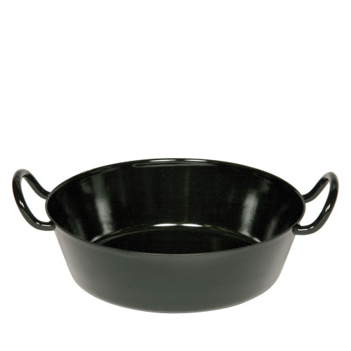 Riess Classic Black Enamel Schnitzel Pan 30 cm - Enamel