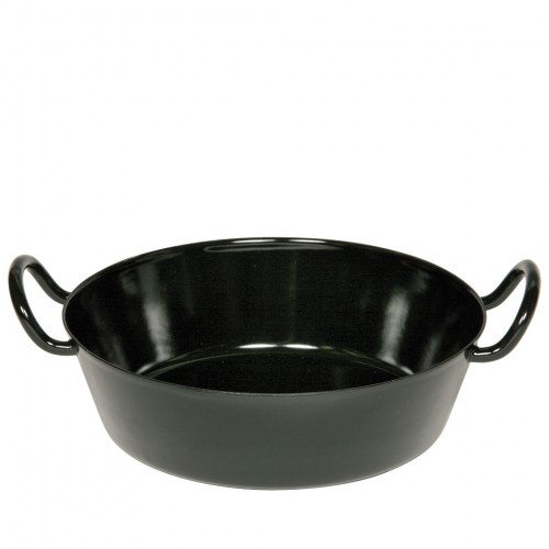 Riess Classic Black Enamel Schnitzel Pan 34 cm - Enamel