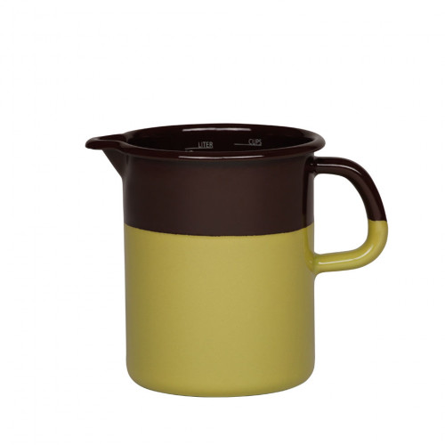 Riess Edition Sarah Wiener Kitchen Measure 0.5 L Chocolate/Pistachio - Enamel