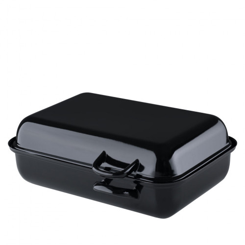 Riess Classic Black Enamel Double Roaster Compact 37 x 26 cm - Enamel