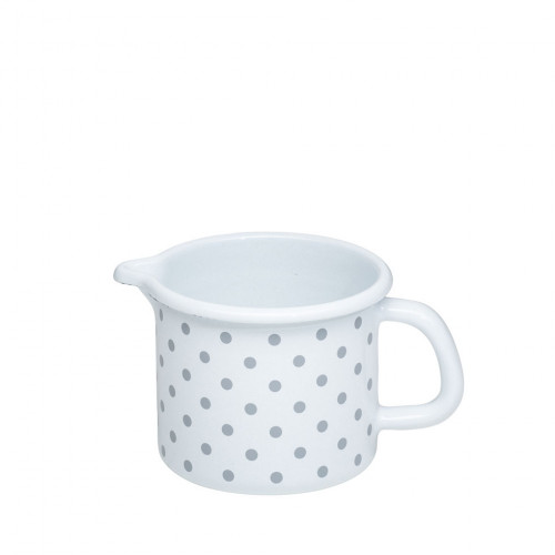 Riess Country Little Dots Grey Beak Pot 9 cm / 0.5 L - Enamel