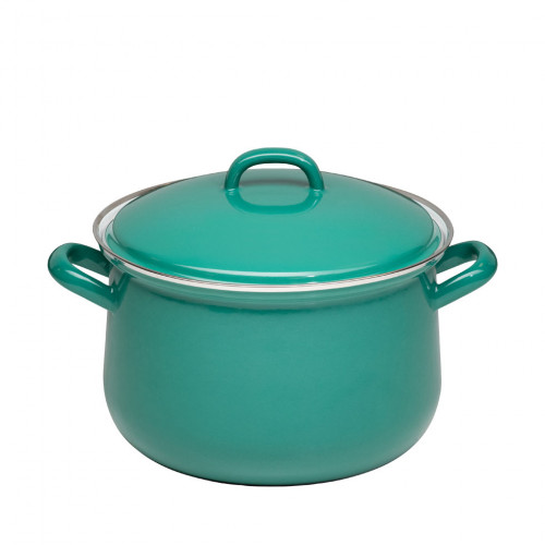 Riess Classic Nature Green Meat Pot 20 cm / 3.5 L - Enamel