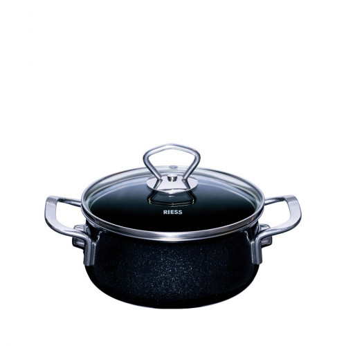 Riess Nouvelle Black Magic Extra Strong Casserole 16 cm / 1.0 L - Enamel
