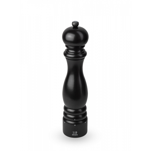 Peugeot Paris U'Select Salt Mill 30 cm Beech Wood Satin Black Lacquered - Steel Grinding Mechanism