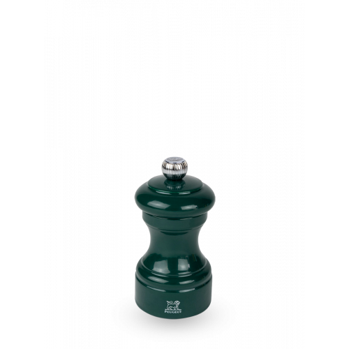 Peugeot Bistrorama Salt Mill 10 cm Beech Wood Forest Green Lacquered - Steel Grinder