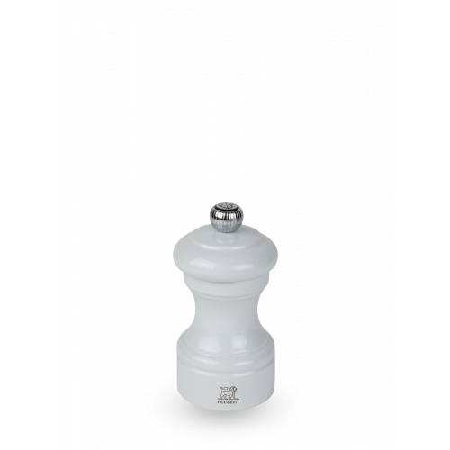 Peugeot Bistrorama Pepper Mill 10 cm Beech Wood Pearl Grey Lacquered - Steel Grinder