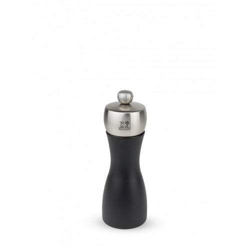 Peugeot Fidji Pepper Mill 15 cm Beechwood Matte Black - Steel Grinder