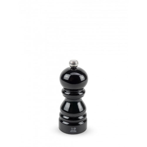 Peugeot Paris Classic Pepper Mill 12 cm Beech Wood Black Lacquered - Steel Grinding Mechanism