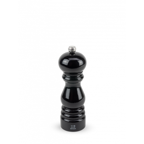Peugeot Paris Classic Pepper Mill 18 cm Beech Wood Black Lacquered - Steel Grinding Mechanism