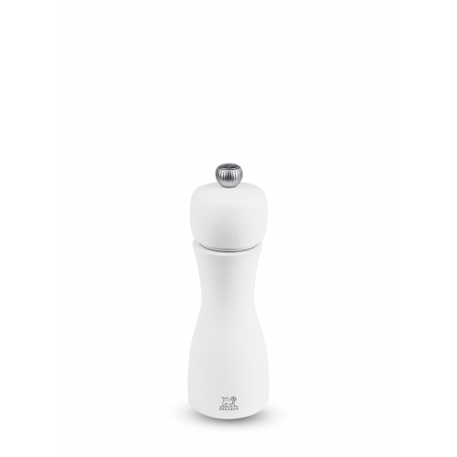 Peugeot Tahiti Salt Mill 15 cm Beechwood Matte White - Steel Grinder