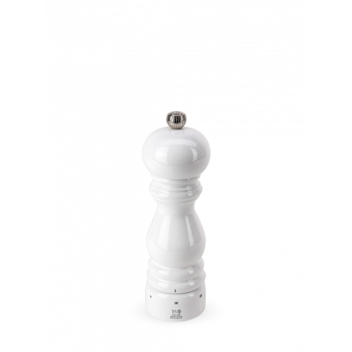 Peugeot Paris U'Select Salt Mill 18 cm Beech Wood White Lacquered - Steel Grinding Mechanism
