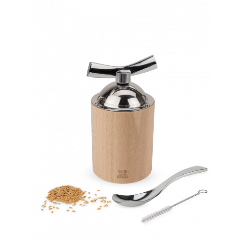 Peugeot Isen Flaxseed Mill 13 cm Natural Beechwood - Ceramic Grinder