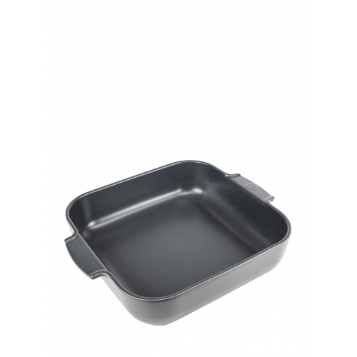 Peugeot Appolia square baking dish 36 cm slate gray - ceramic