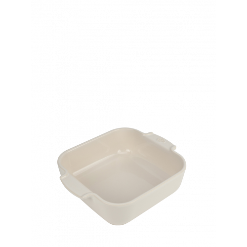Peugeot Appolia square baking dish 21 cm ecru - ceramic
