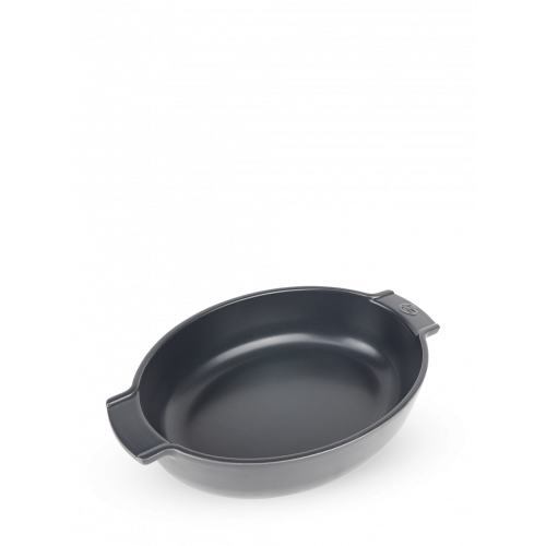 Peugeot Appolia oval baking dish 31 cm slate grey - ceramic