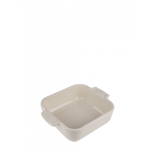 Peugeot Appolia Square Casserole Dish 18 cm ecru - Ceramic