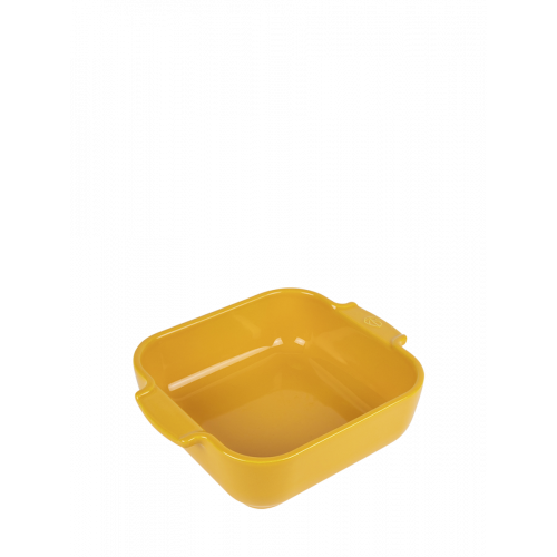 Peugeot Appolia Square Casserole Dish 21 cm Saffron Yellow - Ceramic