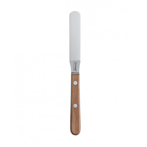 triangle Classic Wood Confectionery Palette 9 cm - angled - stainless steel - cherry wood handle