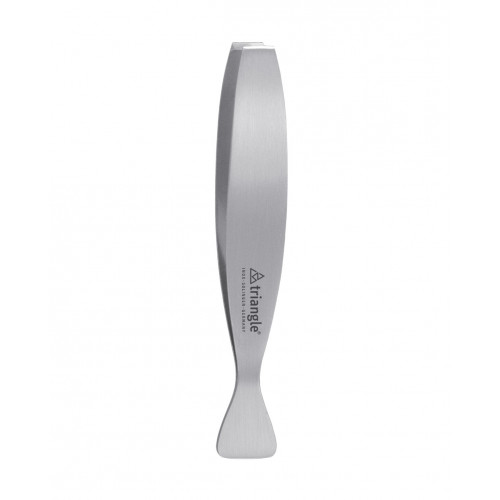 triangle bone tweezers straight grip - stainless steel