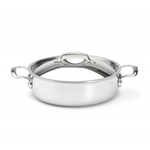 de Buyer Affinity Low Casserole 28 cm / 4.6 L - Stainless Steel Multilayer Material