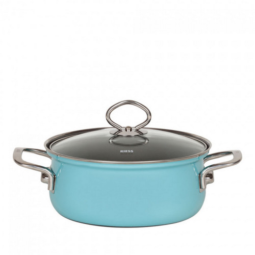 Riess Nouvell Kristallblau Kasserolle 24 cm