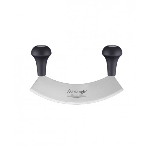 triangle rocking knife 14 cm single-edged hardened - stainless steel - plastic handles