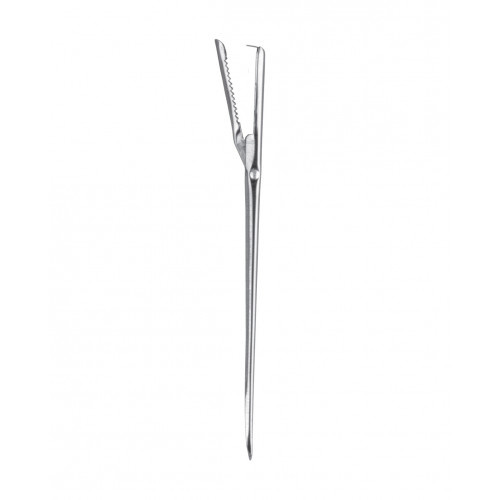 triangle safety pin with flap - stainless steel