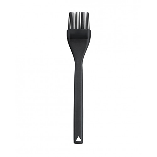 triangle Spirit Back Brush 24.5 cm - Silicone Bristles - Black Plastic Handle