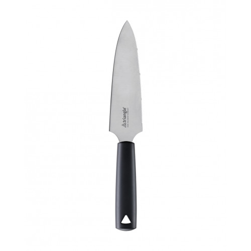 triangle Spirit cake knife 18 cm serrated - stainless steel - plastic handle