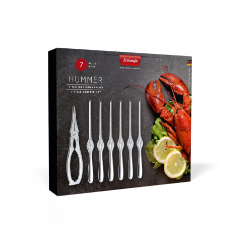 triangle lobster set 7-piece - stainless steel