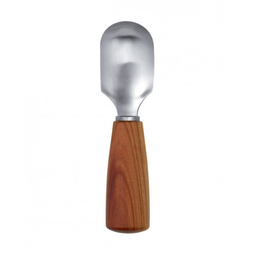 triangle Soul fruit spoon - stainless steel - plum wood handle