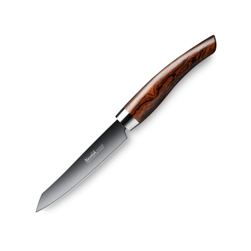 Nesmuk Janus office knife 9 cm - niobium steel with DLC coating - desert ironwood handle