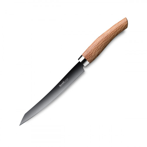 Nesmuk Janus Slicer 16 cm - Niobium steel with DLC coating - handle made of oak - exclusive limited special edition