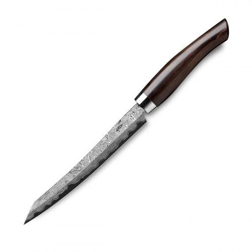 Nesmuk Exclusive C150 Damascus Slicer 16 cm - Grenadilla Wood Handle