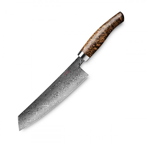 Nesmuk Exclusive C 90 Damascus Chef's Knife 18 cm - Handle made of Karelian Masur Birch