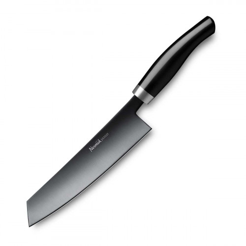 Nesmuk Janus chef's knife 18 cm - niobium steel with DLC coating - Juma Black handle