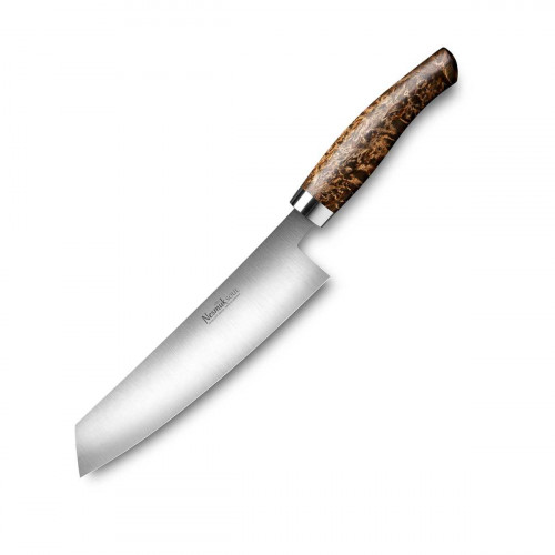 Nesmuk Soul Chef's Knife 18 cm - Niobium Steel - Karelian Masur Birch Handle