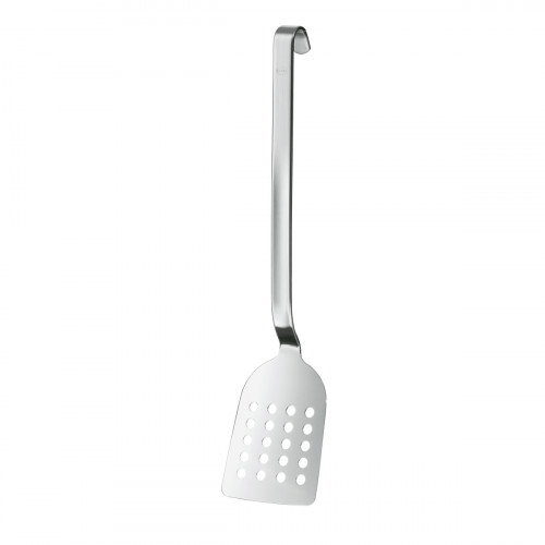 Rösle slotted pan spatula with hook - stainless steel