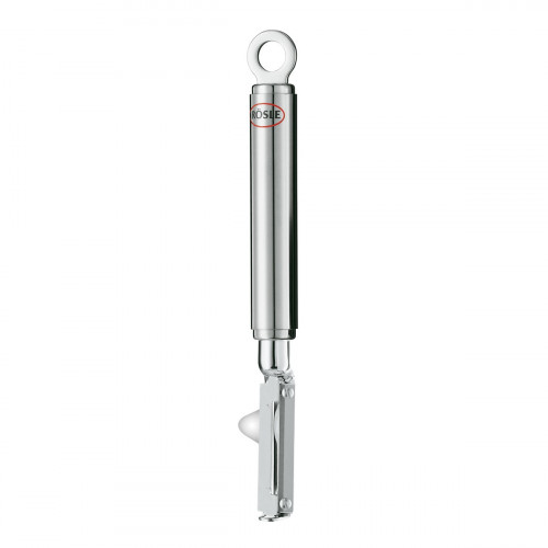 Rösle pendulum peeler for right-handers with round handle - stainless steel