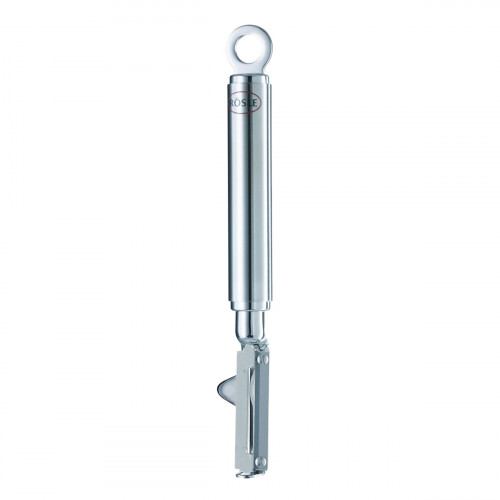 Rösle pendulum peeler for left-handers with round handle - stainless steel