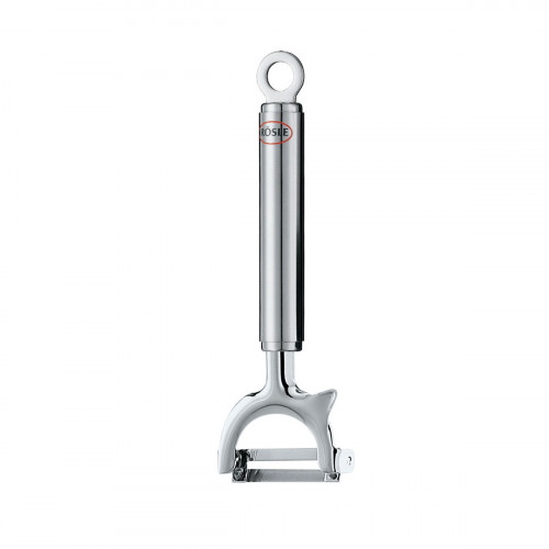 Rösle pendulum peeler crosswise with round handle - stainless steel