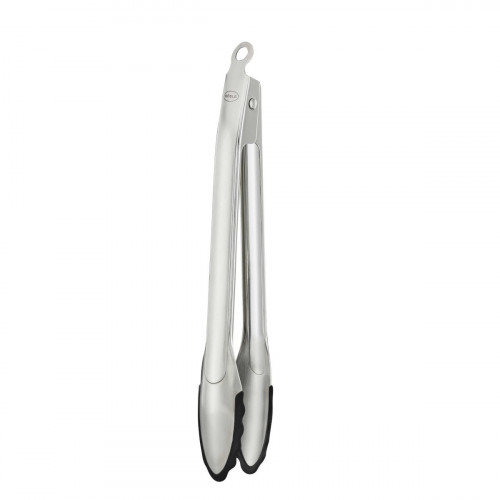 Rösle Gourmet Tongs 30 cm with Silicone Edge - Stainless Steel